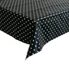 Wachstuch/Tischdecke schwarz mit weisen Punkten 140 x 300 Produktbild-Vorschau 1