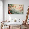 Muralo Leinwandbild Canvas BLUMEN Pflanzen Berge Landschaft Produktbild-Vorschau 4