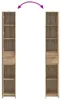 Mobili da bagno vidaXL in rovere Artisan, 30 x 33 x 190 cm, Anteprima dell’immagine prodotto 7