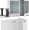 Küchenzeile Vicco Fame-Line Weiß Landhaus/Weiß 235 cm ohne Produktbild-Vorschau 5