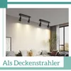 ZMH LED plafondlamp, 2 lichtpunten, zwart. Plafondlamp met Productafbeelding-voorbeeld 7