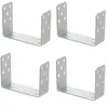 Aqbau 4er Set U-Pfostenträger zum Aufschrauben 160 mm Produktbild-Vorschau 1