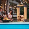 UISEBRT Holzstapelhilfe Feuerverzinkt stabile Stapelhilfe Produktbild-Vorschau 7