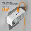 TESSAN Mehrfachstecker 3 Fach Steckdosenadapter mit 1 USB C Produktbild-Vorschau 3