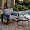 BEAUTYSOFA | VERDINO Gartenmöbel Set Blaugrau – 3-Sitzer Produktbild-Vorschau 8