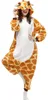 Pigiama intero a forma di giraffa, tipo kigurumi, tuta Anteprima dell’immagine prodotto 3