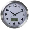 Orologio da parete Perel 35 cm bianco e argento Anteprima dell’immagine prodotto 1