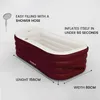 Tubble® Royale Badewanne Aufblasbar Deep Burgundy 255 Liter Produktbild-Vorschau 2