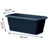 Blumenkasten Balkonkasten 400 mm aus Kunststoff – Farbe Produktbild-Vorschau 2