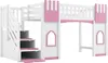 Letto a castello Sweiko 90 x 200 cm con scala con Anteprima dell’immagine prodotto 8