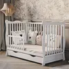 Lettino per bambini Julia 120x60 cm – bianco, con sponda e Anteprima dell’immagine prodotto 3
