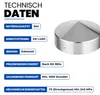 Pfostenkappe rund Edelstahl Ø  81 mm Zaunkappe Schutzkappe Produktbild-Vorschau 2