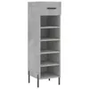 The Living Store Schuhschrank Betongrau 30x35x105 cm Produktbild-Vorschau 2