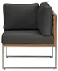 home24 Loungeset - 3-teilig - Webstoff / Teak Massiv Produktbild-Vorschau 7