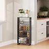 Wózek na kółkach HOMCOM, wąski wózek do serwowania z 4 Podgląd zdjęcia produktu 9