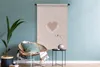 MuchoWow® Wandteppich Wandbehang Sommer - Herz - Rosa Produktbild-Vorschau 5