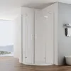 A modern bathroom with a glass shower enclosure. Produktbild-Vorschau