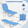 COSTWAY Strandliege klappbar leicht, Sonnenliege mit Produktbild-Vorschau 7