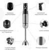 A diagram illustrating the features of a hand blender. Produktbild-Vorschau