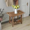 GOPLUS Duschbank mit Ablage, Duschhocker für Beinrasur & Produktbild-Vorschau 8