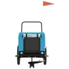 vidaXL Cani da Rimorchio per Biciclette Tessuto Oxford Blu Anteprima dell’immagine prodotto 3