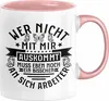 Lustiger Spruch Tasse Wer Nicht Mit Mir Auskommt Muss Eben Produktbild-Vorschau 1