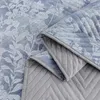 Tagesdecke BLUMEN blau/grau Größe: 200 x 220 cm Produktbild-Vorschau 4