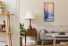 Leinwand Uhr Küche Wohnzimmer Bild Kunstdruck 30x60 Gemälde Produktbild-Vorschau 3