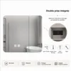 Armoire miroir LED salle de bain blanche - 80 cm - ELINA Voir les images du produit 4