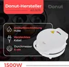 A marketing image for a donut maker, showing the product and its features. Podgląd zdjęcia produktu