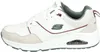 Side view of a white Skechers sneaker. Voir les images du produit