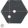 Argon Ta Sechseckige Untersetzer aus Schiefer – 9,5 cm – 24 Produktbild-Vorschau 3