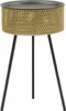 Table d'appoint tressée en fer, diamètre 40 cm, hauteur 65 Voir les images du produit 1