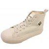 A single beige high-top sneaker is shown against a white background. Produktbild-Vorschau