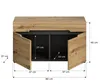 Garderobe Sitzbank "Cooper" Artisan Eiche und grau Produktbild-Vorschau 8