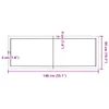 Wandregal Hellbraun 140x50x(2-6) cm Massivholz Eiche Produktbild-Vorschau 9
