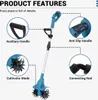 Elektrický kultivátor Drillpro 21V 1500W s bezkartáčovým Náhled obrázku produktu 5