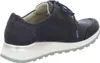 A side view of a blue women's sneaker with a white sole and silver accents. Náhľad obrázku produktu