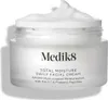 A white jar of Medik8 Total Moisture Daily Facial Cream with the lid slightly ajar and cream overflowing. Náhľad obrázku produktu
