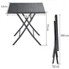 Casaria Mobili da Balcone in Polyrattan Set 3 Pezzi Anteprima dell’immagine prodotto 7