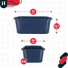 KOTARBAU® Seau à mortier rectangulaire 45 L bleu foncé Voir les images du produit 5