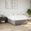 vidaXL Bettgestell ohne Matratze Taupe 140x200 cm Stoff Produktbild-Vorschau 2