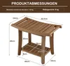 GOPLUS Duschbank mit Ablage, Duschhocker für Beinrasur & Produktbild-Vorschau 6