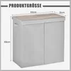 A diagram showing the dimensions of a laundry basket. Produktbild-Vorschau