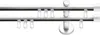 SN Deco Gardinenstange Innenlauf Brest, 19 mm, 2-läufig, Produktbild-Vorschau 1