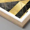 Gerahmtes Poster - Rahmen in heller Eiche - Golden Schwarz Produktbild-Vorschau 2