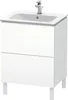 Waschtischunterbau L-CUBE 620x481x704mm weiß matt weiß matt Produktbild-Vorschau 1