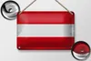 Blechschild Flagge Österreich 18x12cm Flag Austria Vintage Produktbild-Vorschau 2
