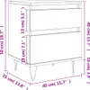 vidaXL Nachttisch Weiß 40x35x50 cm Holzwerkstoff Produktbild-Vorschau 8