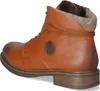 A side view of a brown leather boot with a fleece lining. Produktbild-Vorschau